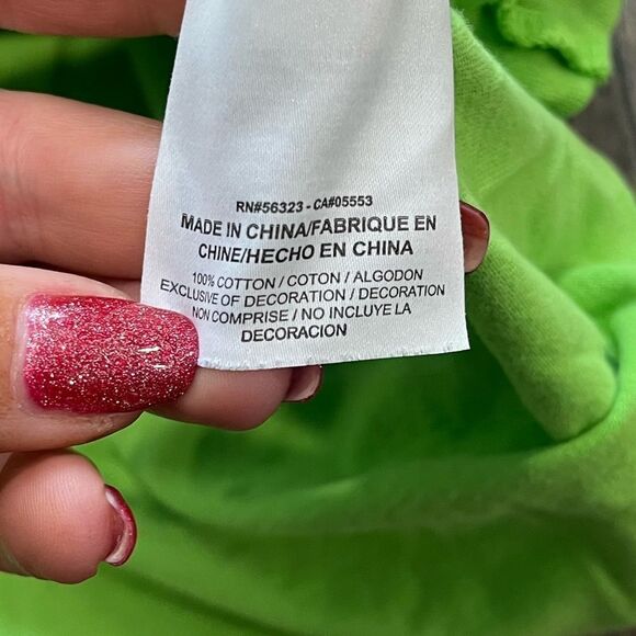 Nike Kids Lime Green Athletic Cut Short Sleeve Graphic T-Shirt Size M - Picture 3 of 4